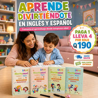 Set 4 cuadernos Mágicos Montessori+10REP