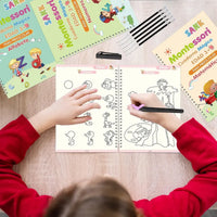 Set 4 cuadernos Mágicos Montessori+10REP